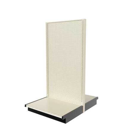 Lozier Gondola Double Sided Add-on, Platinum Off-White, 36W x 72H x 25D P375V-AD